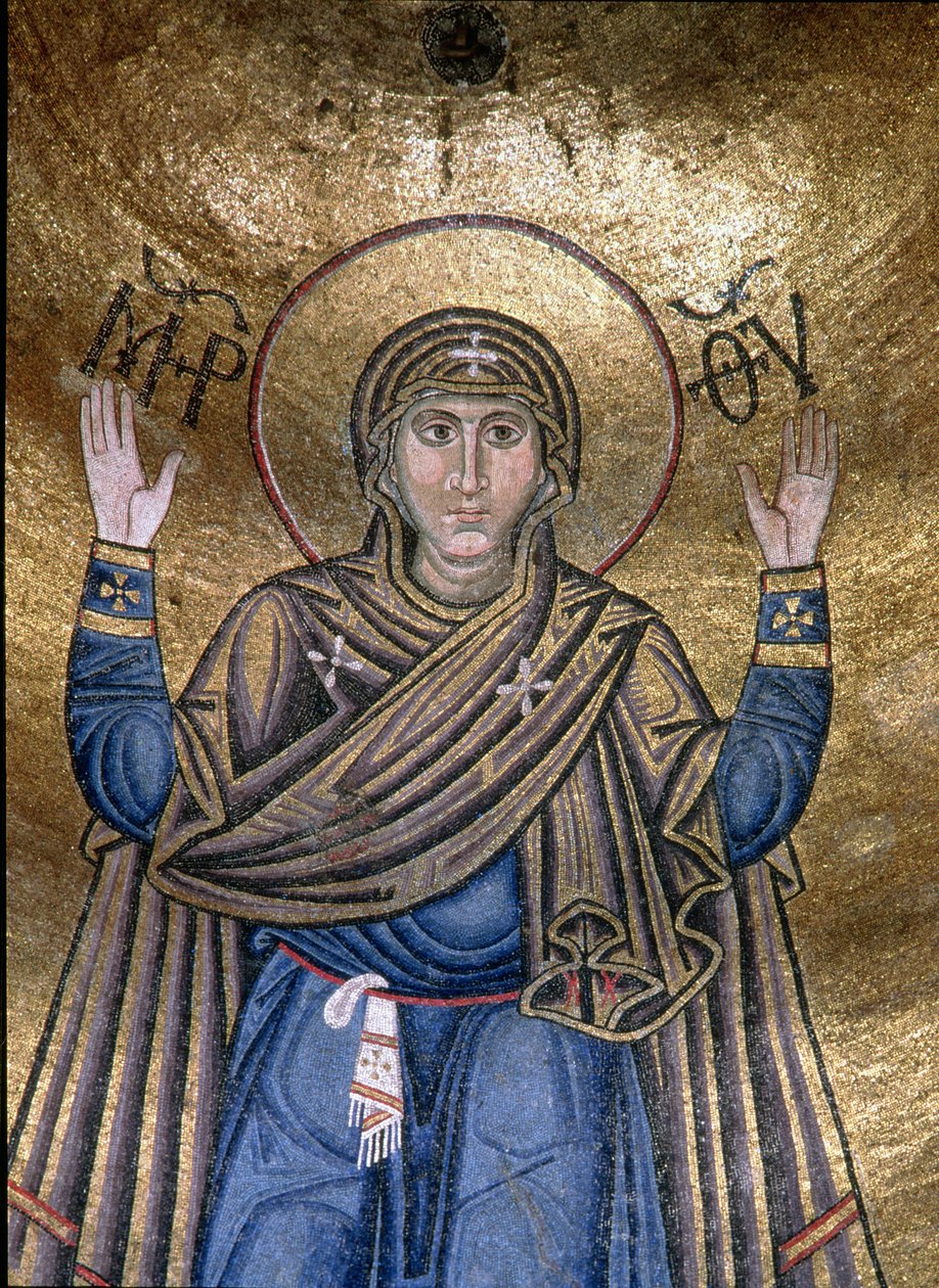 Virgin Orans，c.1050（马赛克） 作者 拜占庭