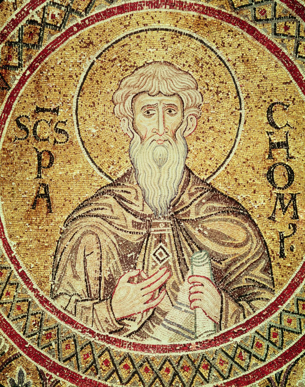 St. Pachomius（d.346）（马赛克） 作者 拜占庭学派
