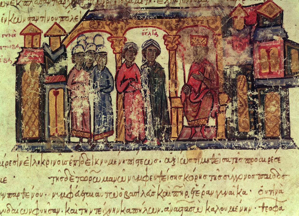 Olga（d.969）从马德里Skylitzes的转换 作者 拜占庭学派