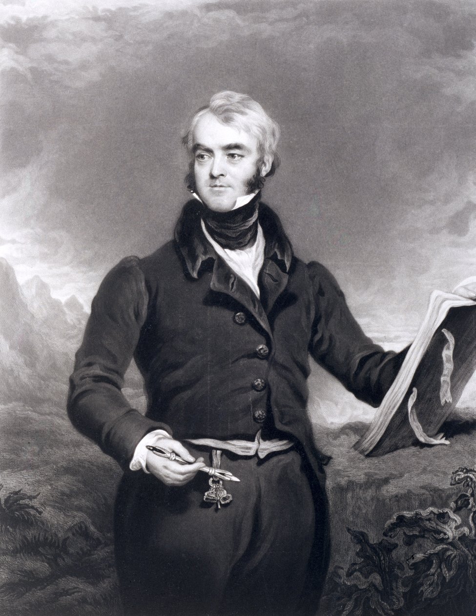 William Brockedon（1787-1854），1834年（mezzotint雕刻） 作者 C.特纳