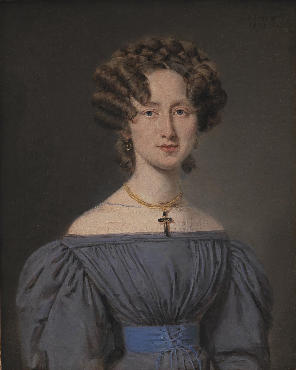 Cecilie Lønborg，1830年与船舶管理员Theodor Emil Ludvigsen结婚。 作者 加州詹森