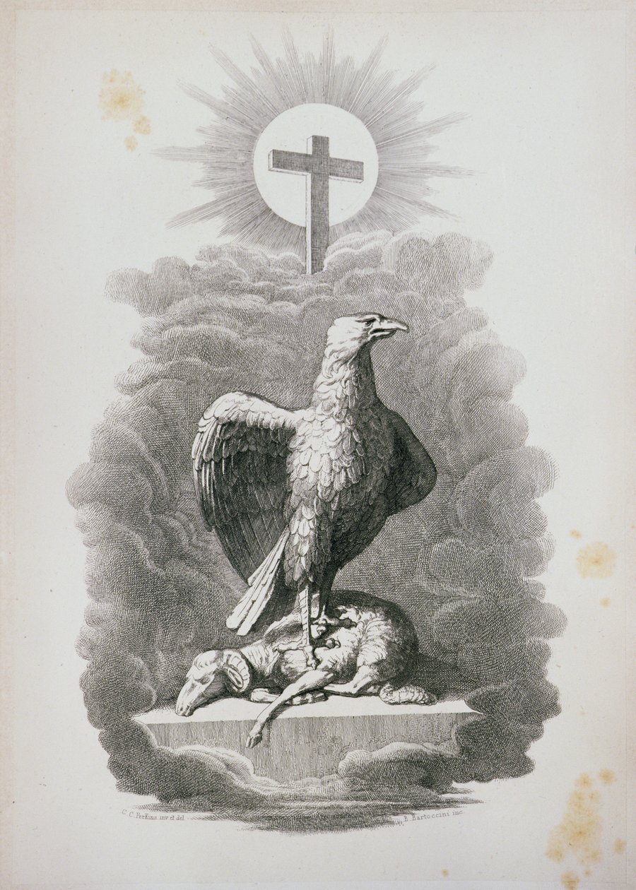 罗马的寓言，由B.Barloccini，1849年刻 作者 珀金斯