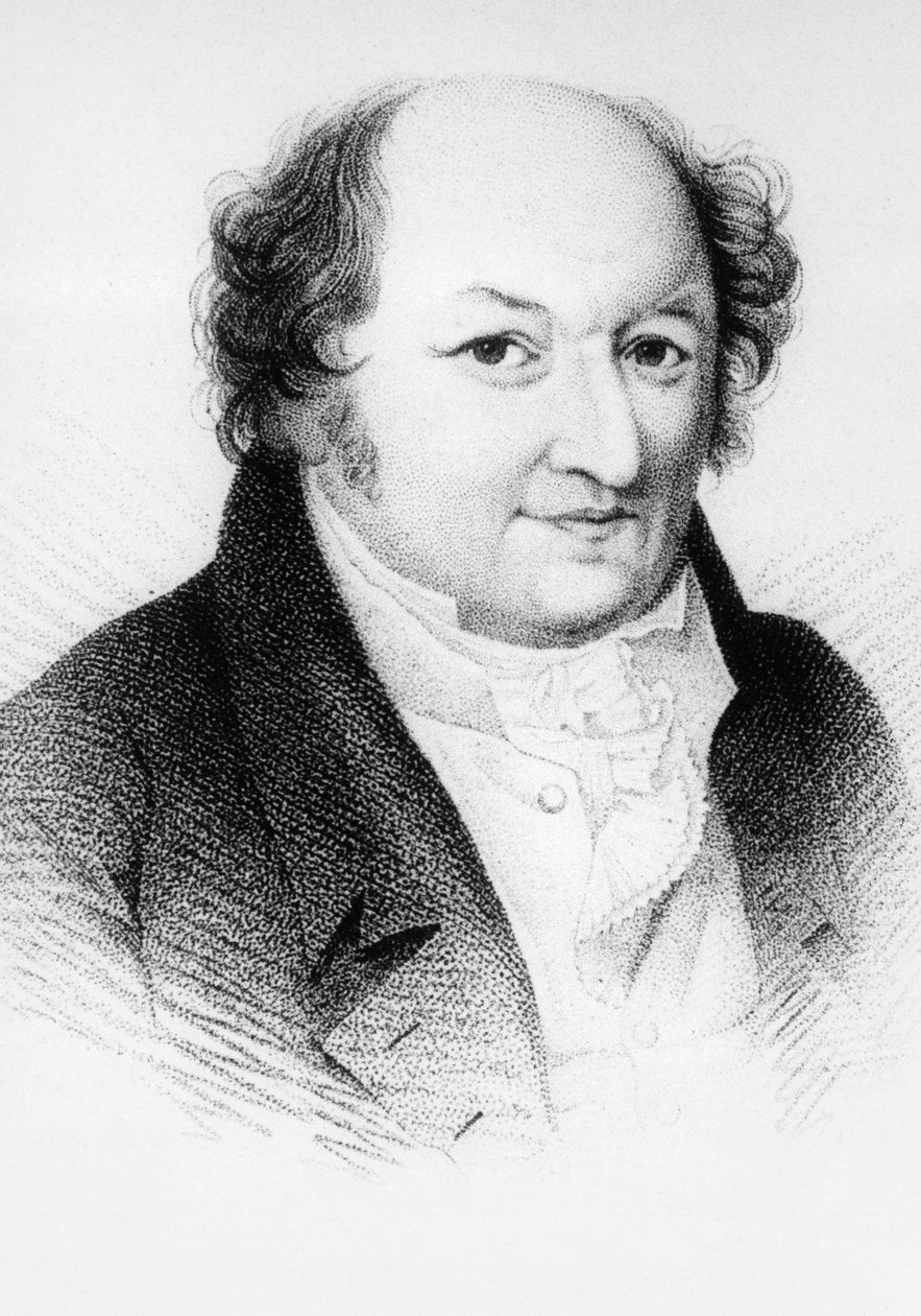 Aleksandr Aleksandrovic Sachovskoj (1777-1846)的肖像，俄罗斯剧作家，雕刻自Russkaya Talia，Faddey Venediktovich Bulgarin的文集，1825年出版。 作者 JB 和 Brown J. 和 Rowbotham