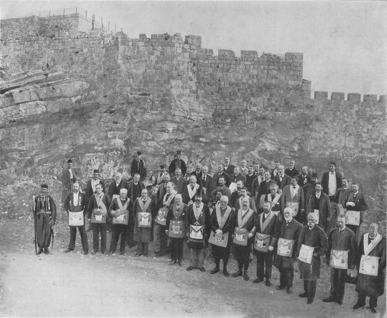 英国共济会员在耶路撒冷》，1898年 作者 CN Tadros