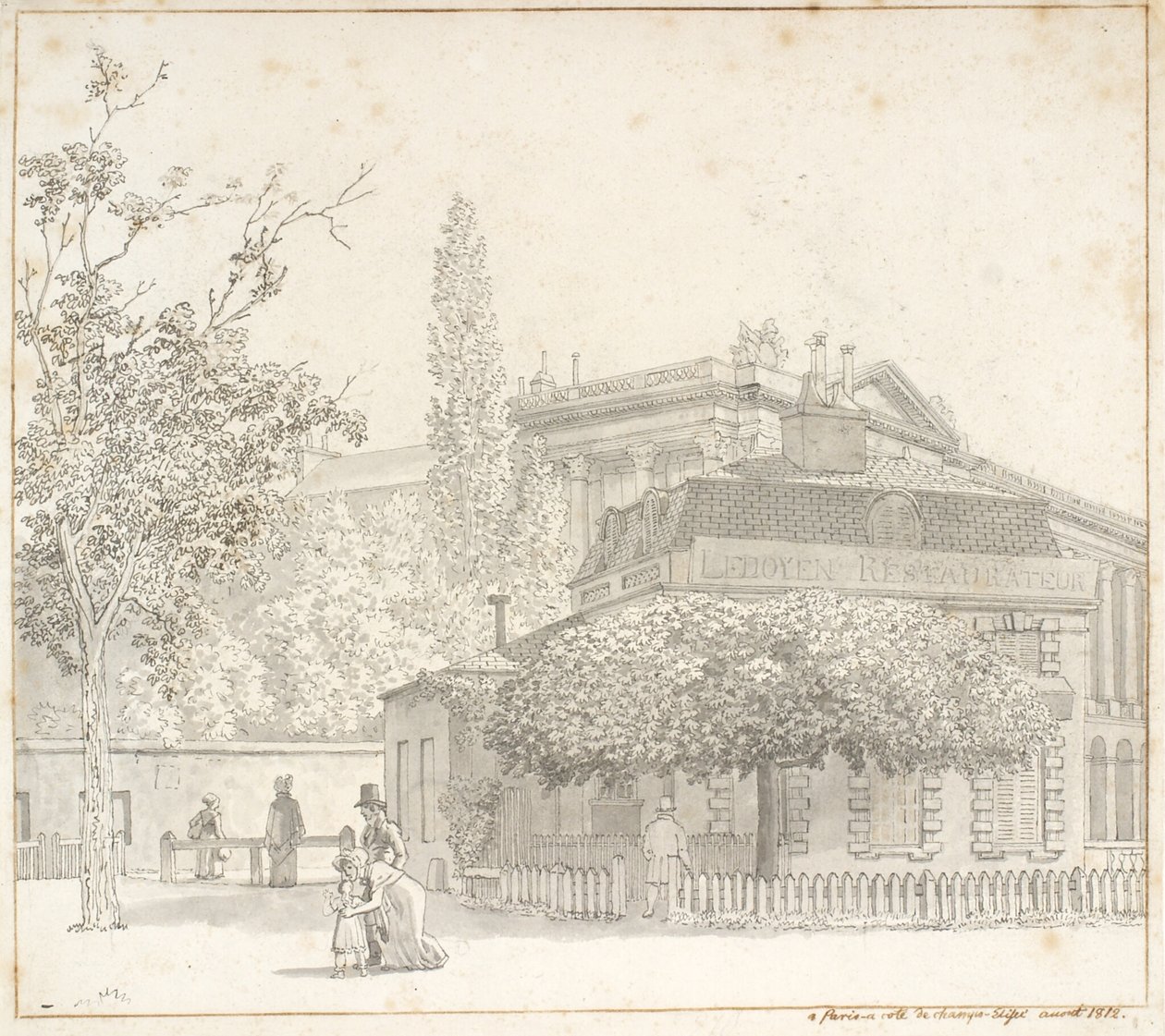 Resturant Ledoyen ved Place de la Concorde nær Champs-Élysées，Paris 作者 克里斯托弗·威廉·埃克斯伯格