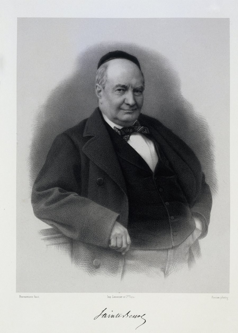 夏尔-奥古斯丁-圣伯夫1804-1869。 作者 C.博内曼