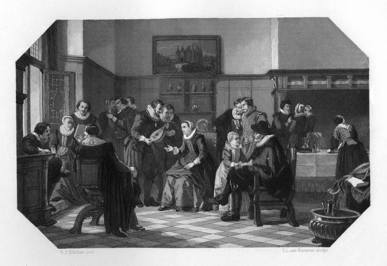 荷兰的Muiden圈子，建于17世纪c1870年。 作者 多梅尼科·德尔·巴比埃