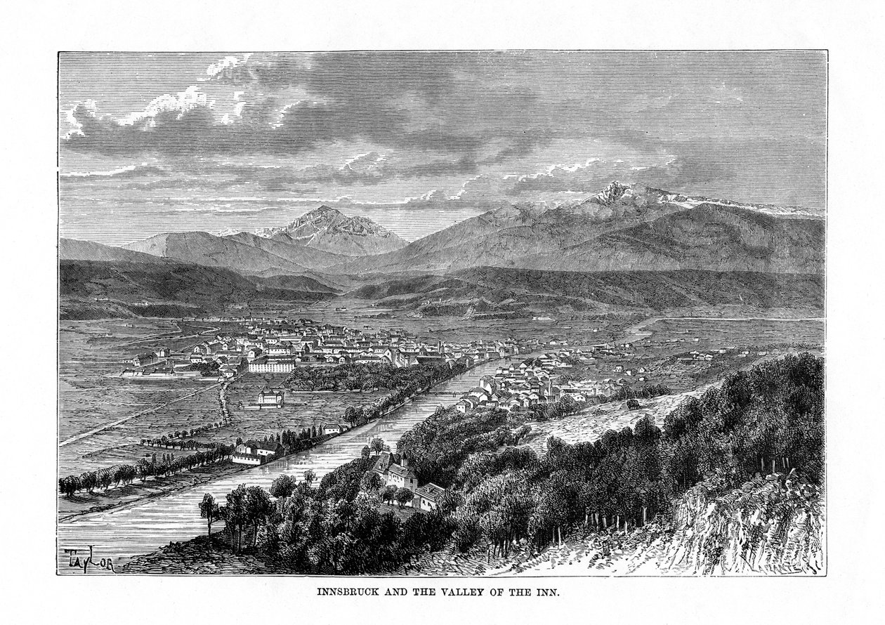 因斯布鲁克和河谷旅馆，奥地利，1879年 作者 拉普拉特
