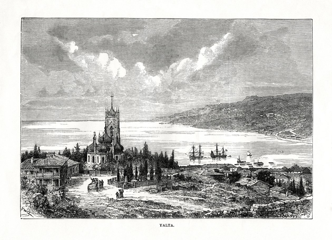 乌克兰南部的雅尔塔，1879年。 作者 拉普拉特