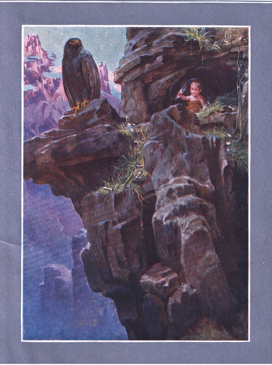 In the midst of inaccessible mountain heights, from The Child of the Air pub.by Duckworth 作者 C.威廉