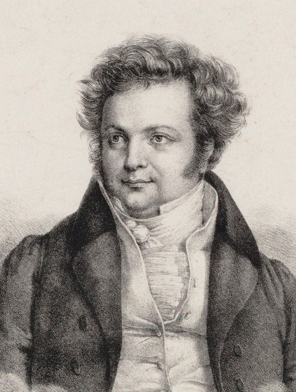 作曲家Heinrich Marschner 1795-1861的肖像。 作者 卡西莉·布兰特