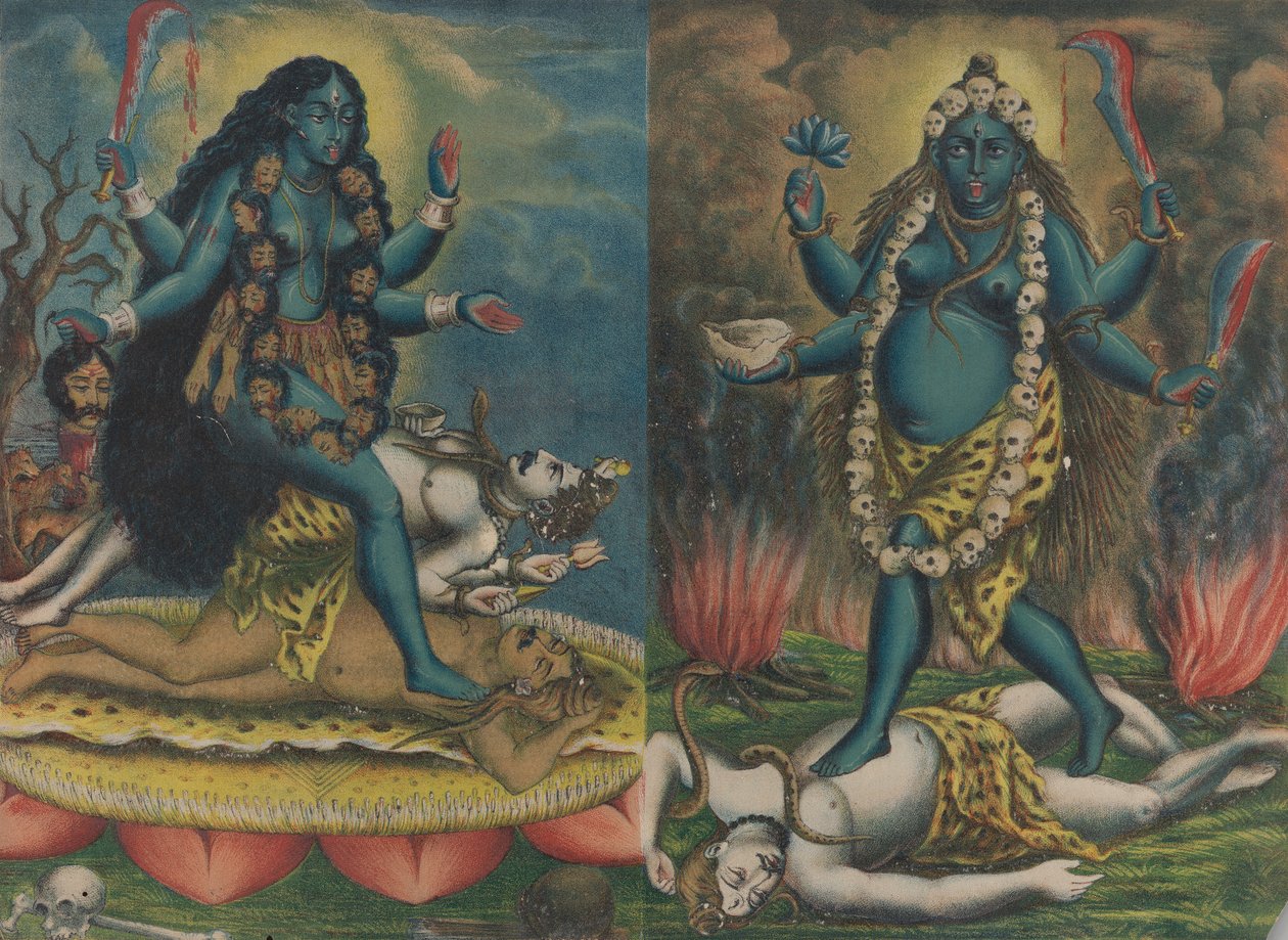 KaliTara，约1885-90。 作者 加尔各答艺术工作室