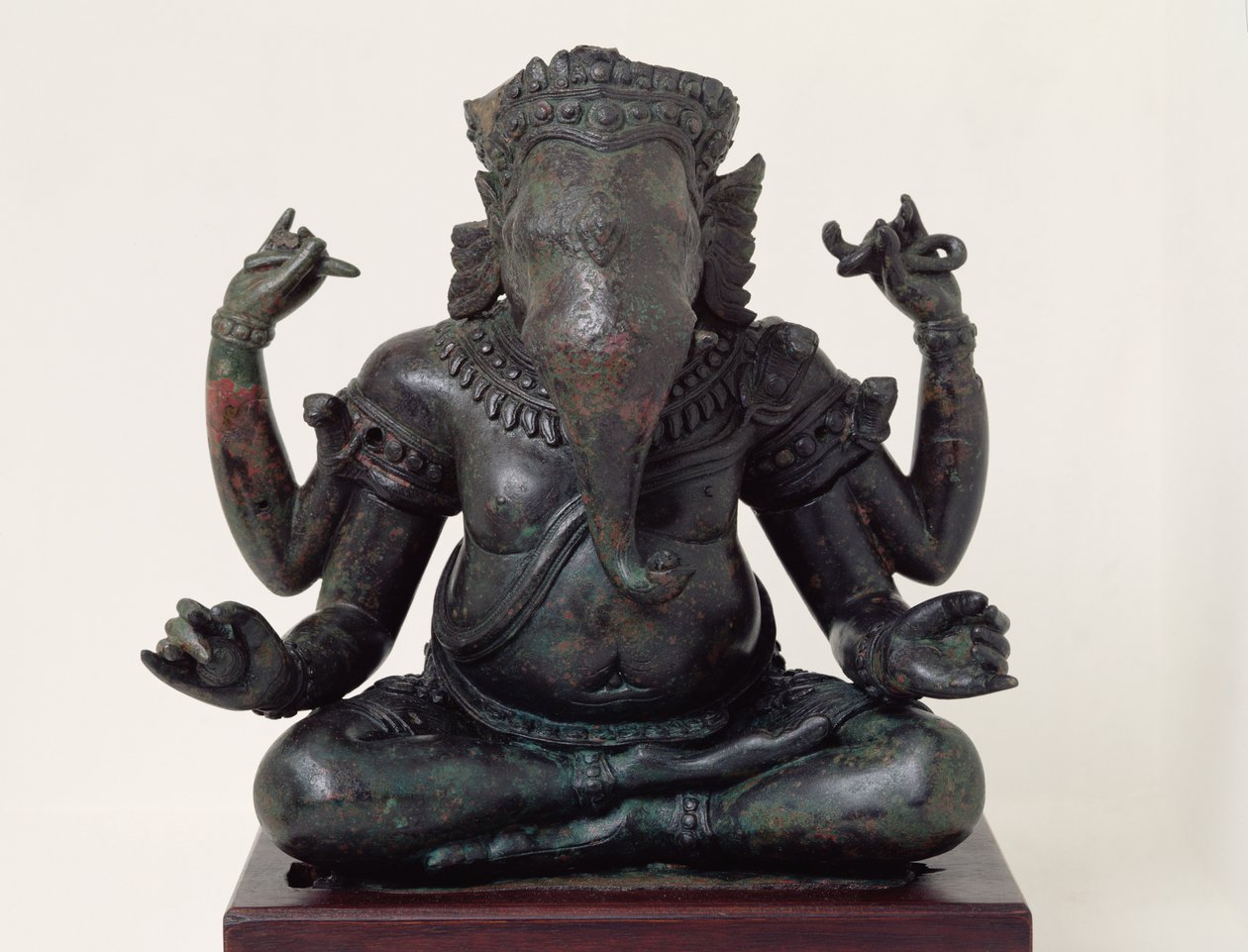 Ganesh，12世纪末至13世纪初，吴哥（青铜） 作者 柬埔寨学派
