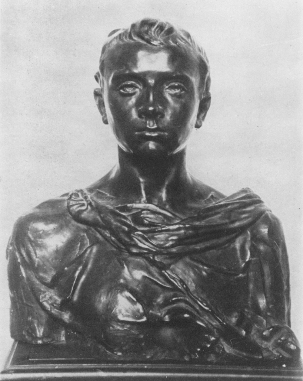 Paul Claudel作为青少年（青铜）的半身像 作者 卡米尔·克劳德尔（Camille Claudel）