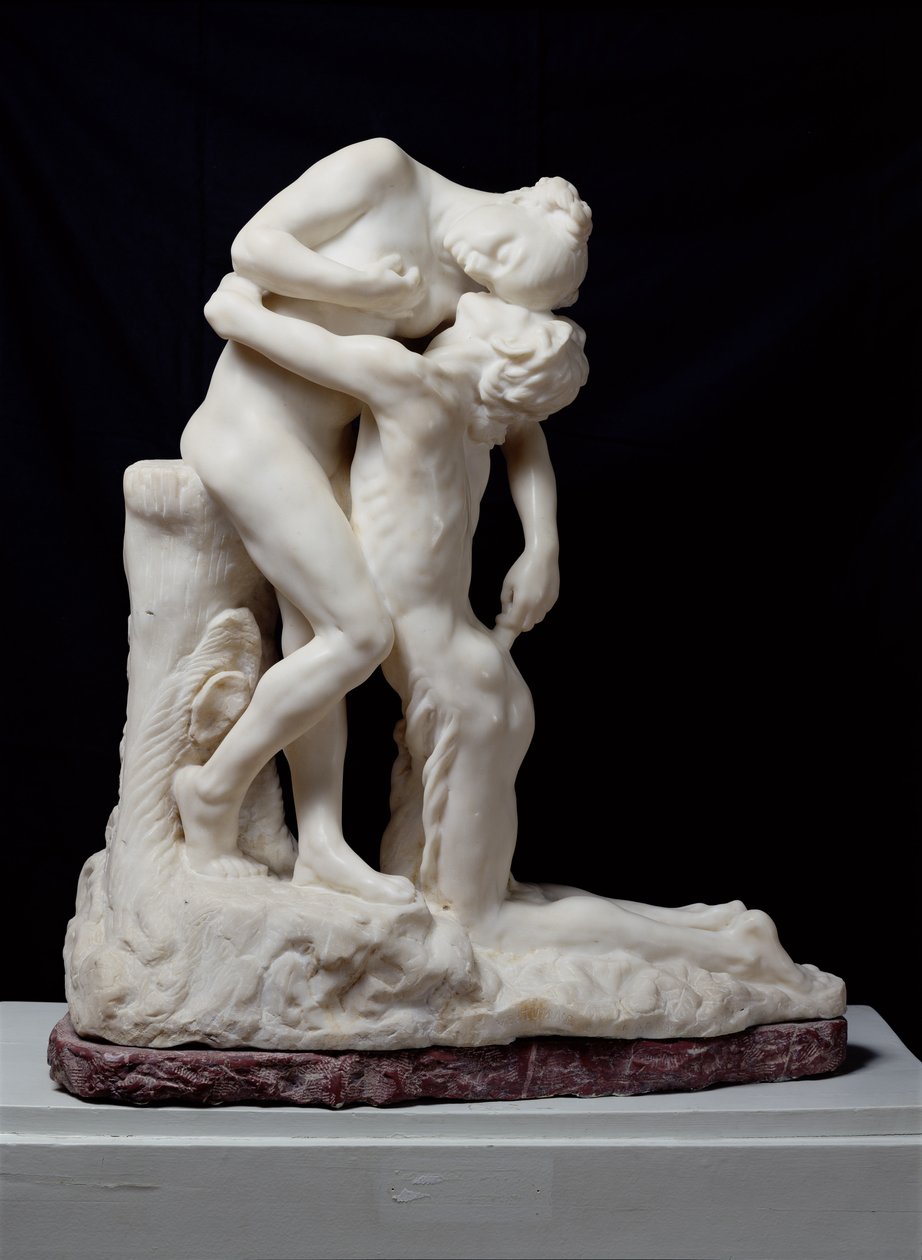 放弃，或Vertumnus和Pomona，或Sakountala，1905年（大理石）（另见82895） 作者 卡米尔·克劳德尔（Camille Claudel）