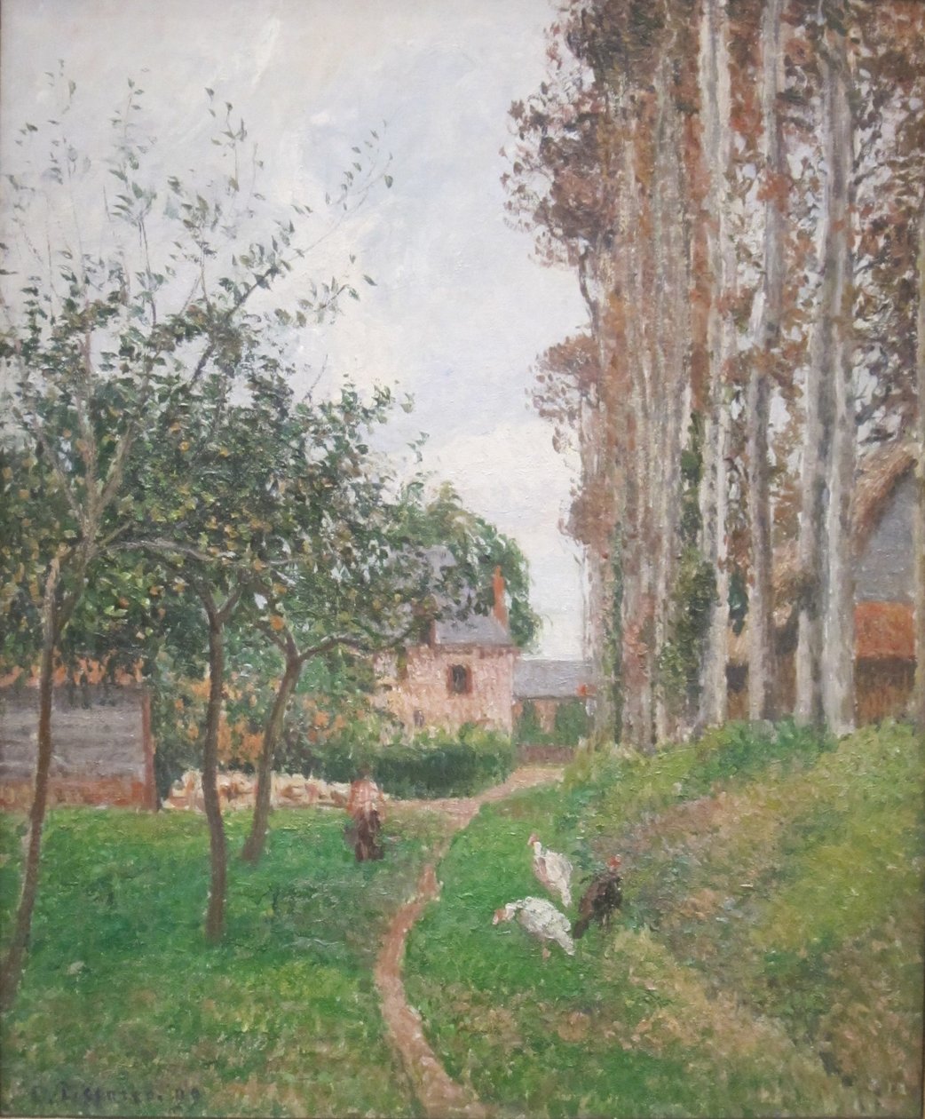 Grey Day，Varengeville，Manor Inn 作者 卡米尔·雅各布·毕沙罗
