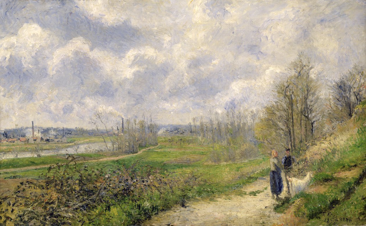 The Sente du Chou，靠近Pontoise，1878年 作者 卡米尔·雅各布·毕沙罗