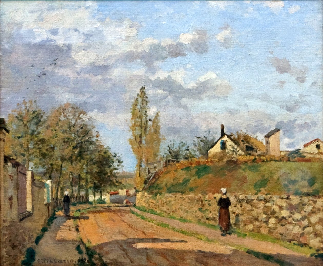 Rue de Beaujour，蓬图瓦兹 作者 卡米尔·雅各布·毕沙罗
