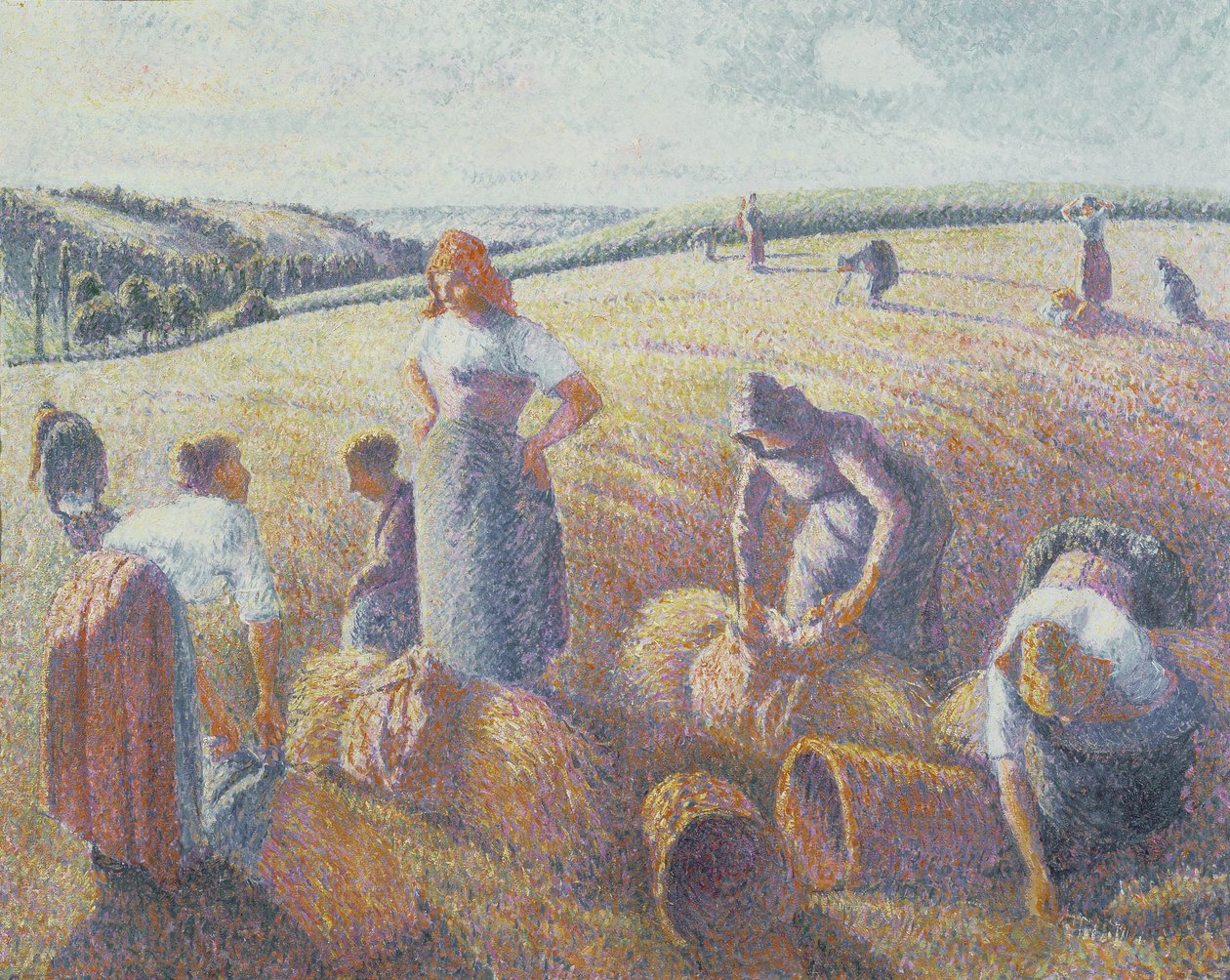 The Gleaners，1889 作者 卡米尔·雅各布·毕沙罗