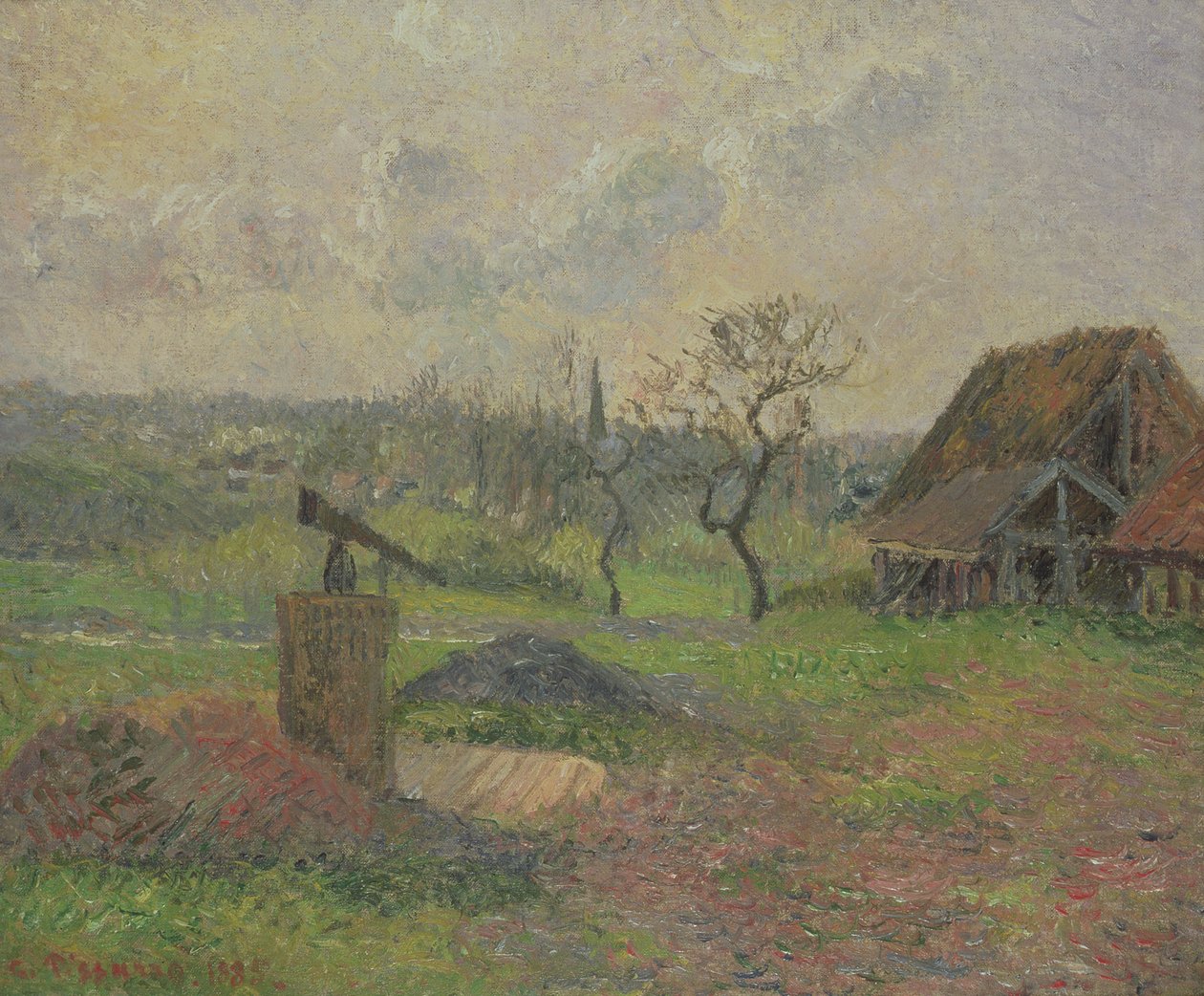 一件砖作品Eragny，1885年 作者 卡米尔·雅各布·毕沙罗