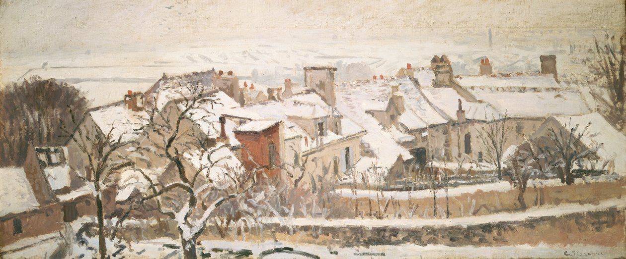 冬天，1872年 作者 卡米尔·雅各布·毕沙罗