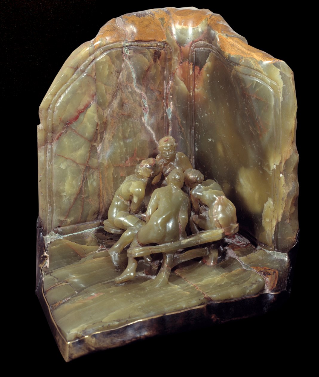 "les causeuses" 1897 (青铜和玛瑙) 作者 卡米尔·克劳德尔（Camille Claudel）