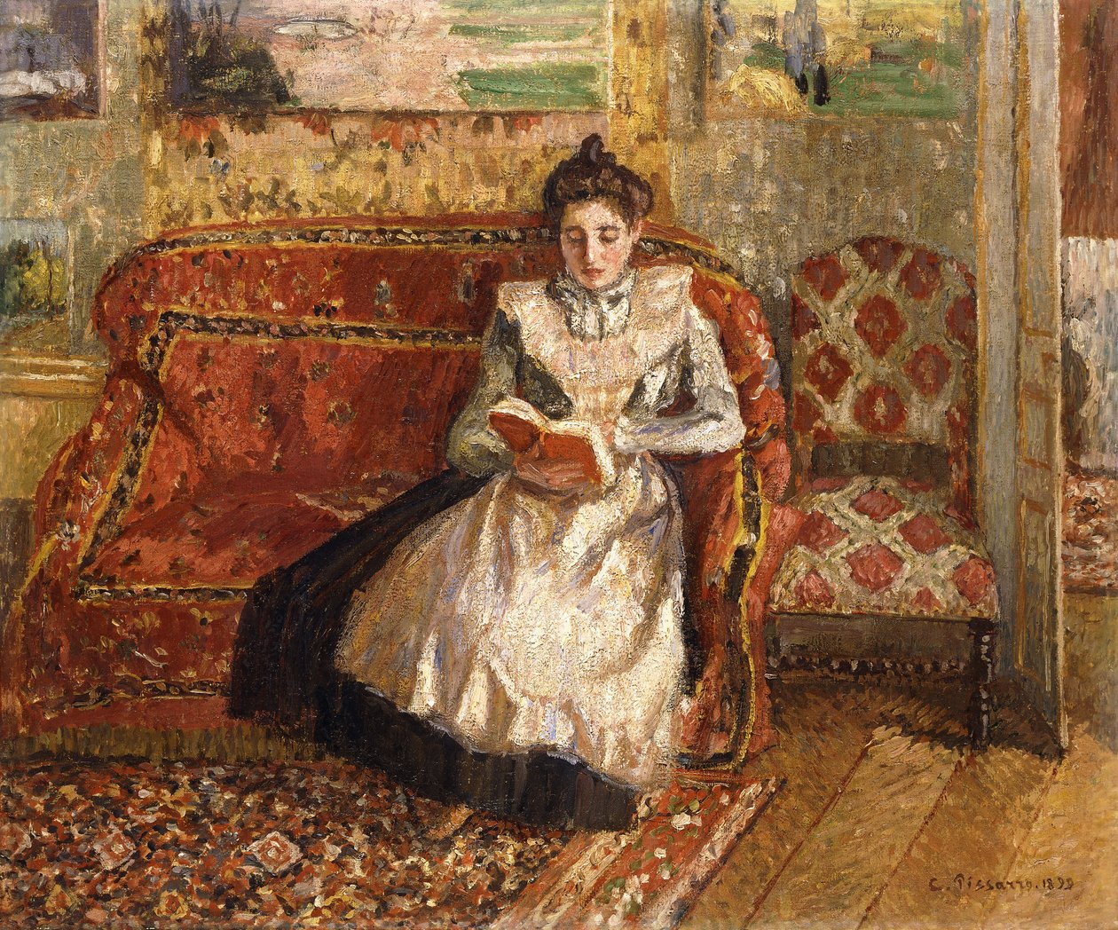 珍妮·雷丁（Jeanne Reading），1899年 作者 卡米尔·雅各布·毕沙罗
