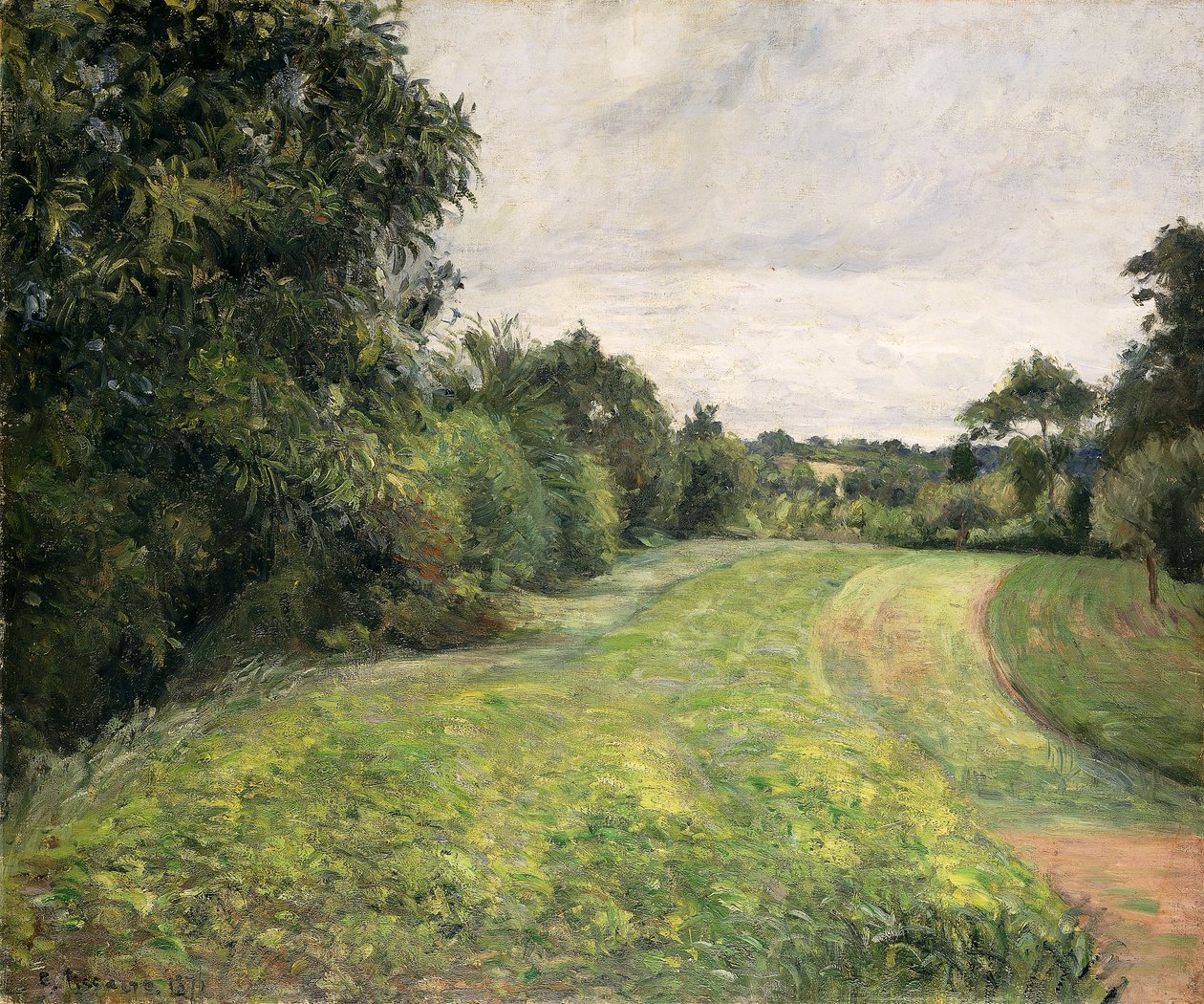 Le Fond de St，1876年 作者 卡米尔·雅各布·毕沙罗