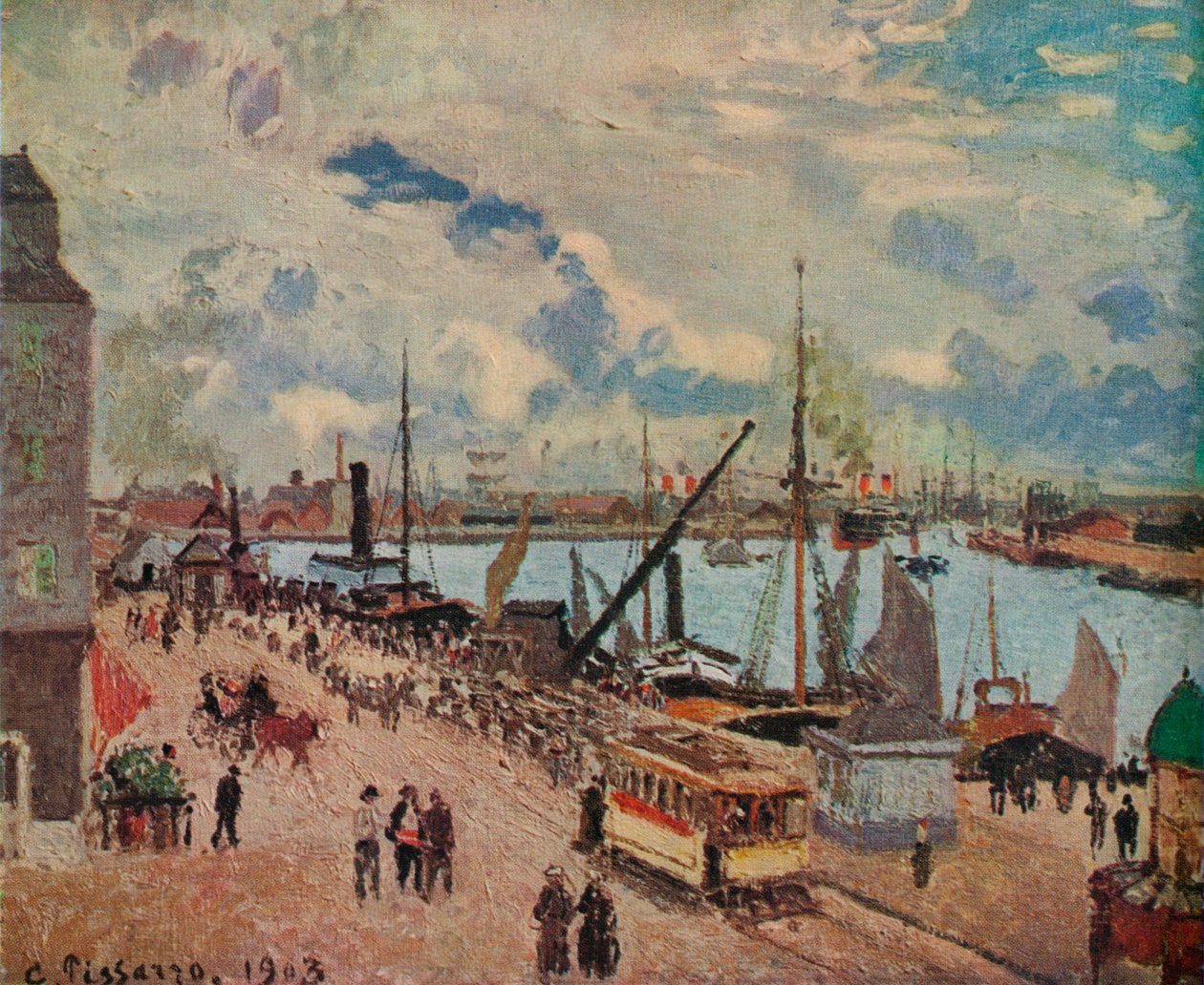 勒阿弗尔外港，1903年 作者 卡米尔·雅各布·毕沙罗