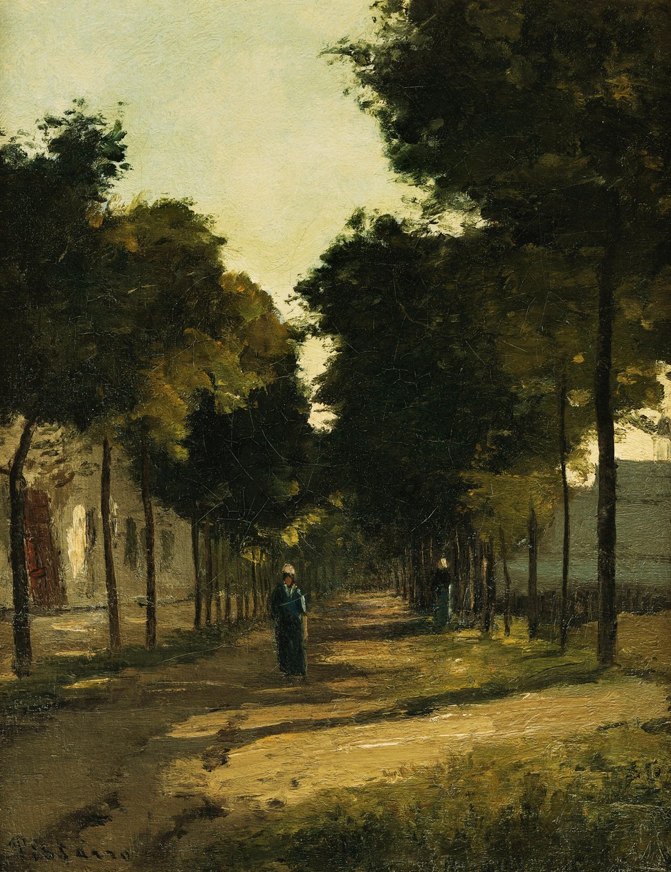 路;拉路线，c。 1870年 作者 卡米尔·雅各布·毕沙罗