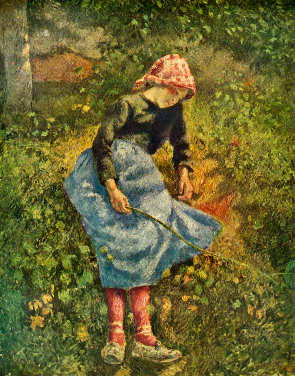 坐着的农民妇女，1881年，1939年。 作者 卡米尔·雅各布·毕沙罗