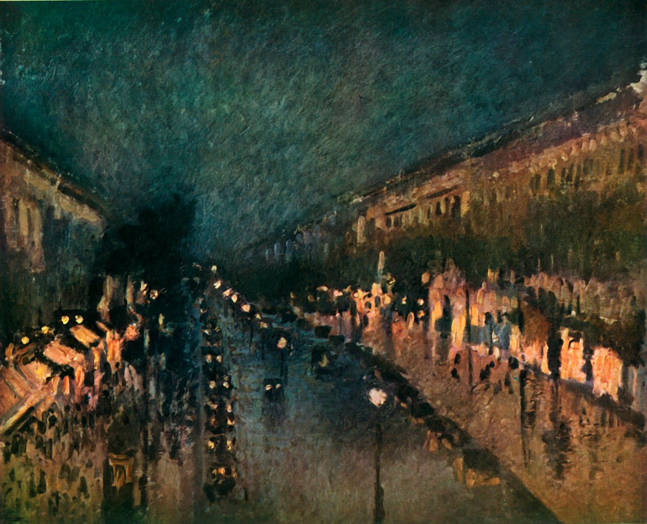蒙马特林荫大道，1897年，1937年。 作者 卡米尔·雅各布·毕沙罗