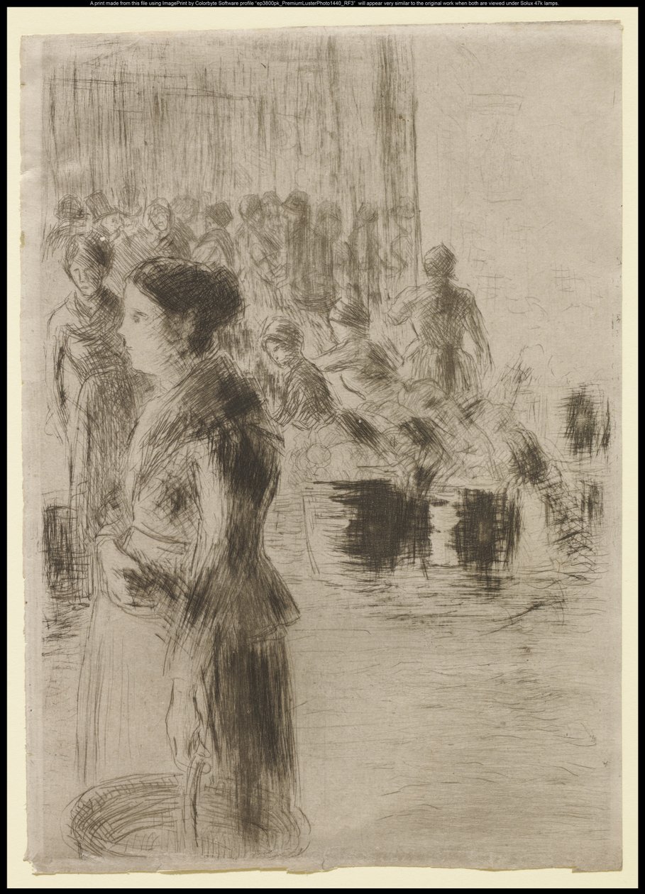 女仆营销，1888年 作者 卡米尔·雅各布·毕沙罗