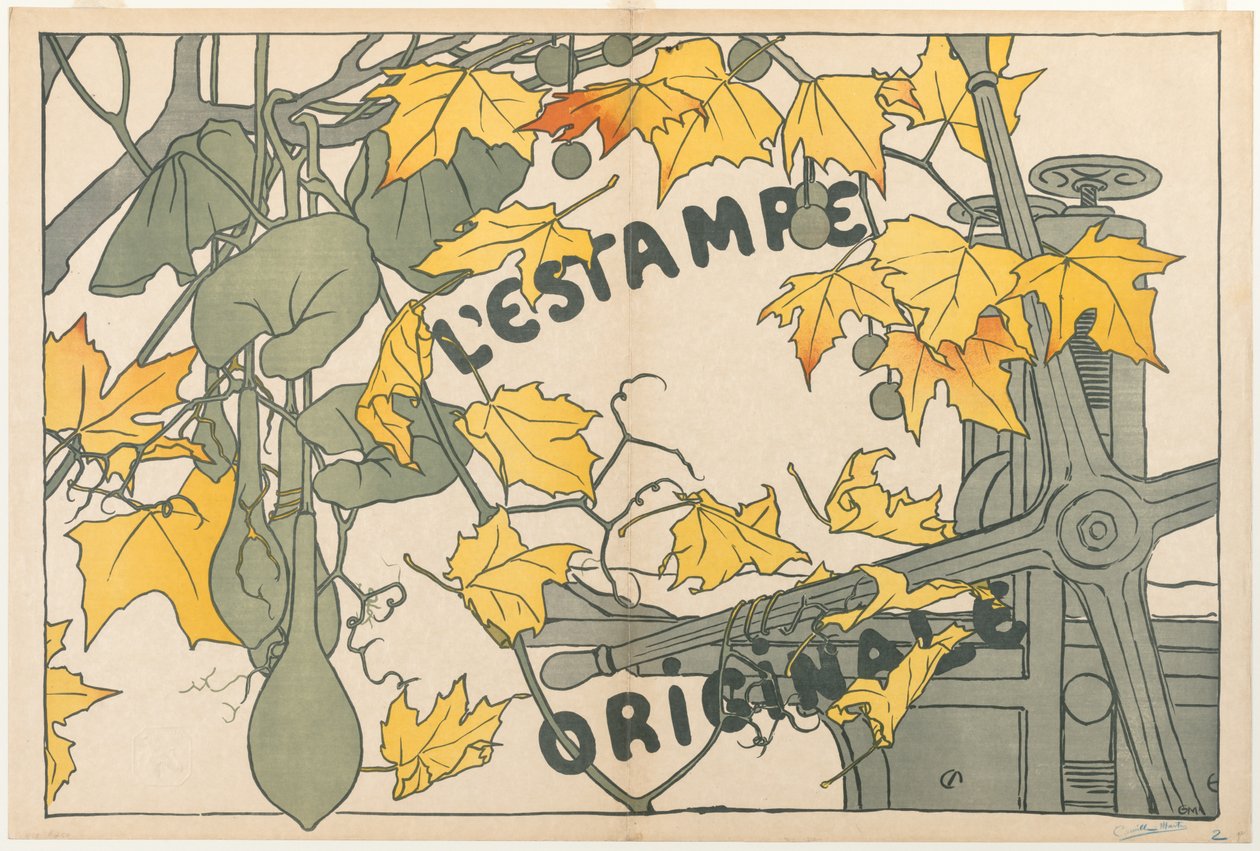 LEstampe Originale的封面，1894年。 作者 卡米尔·马丁