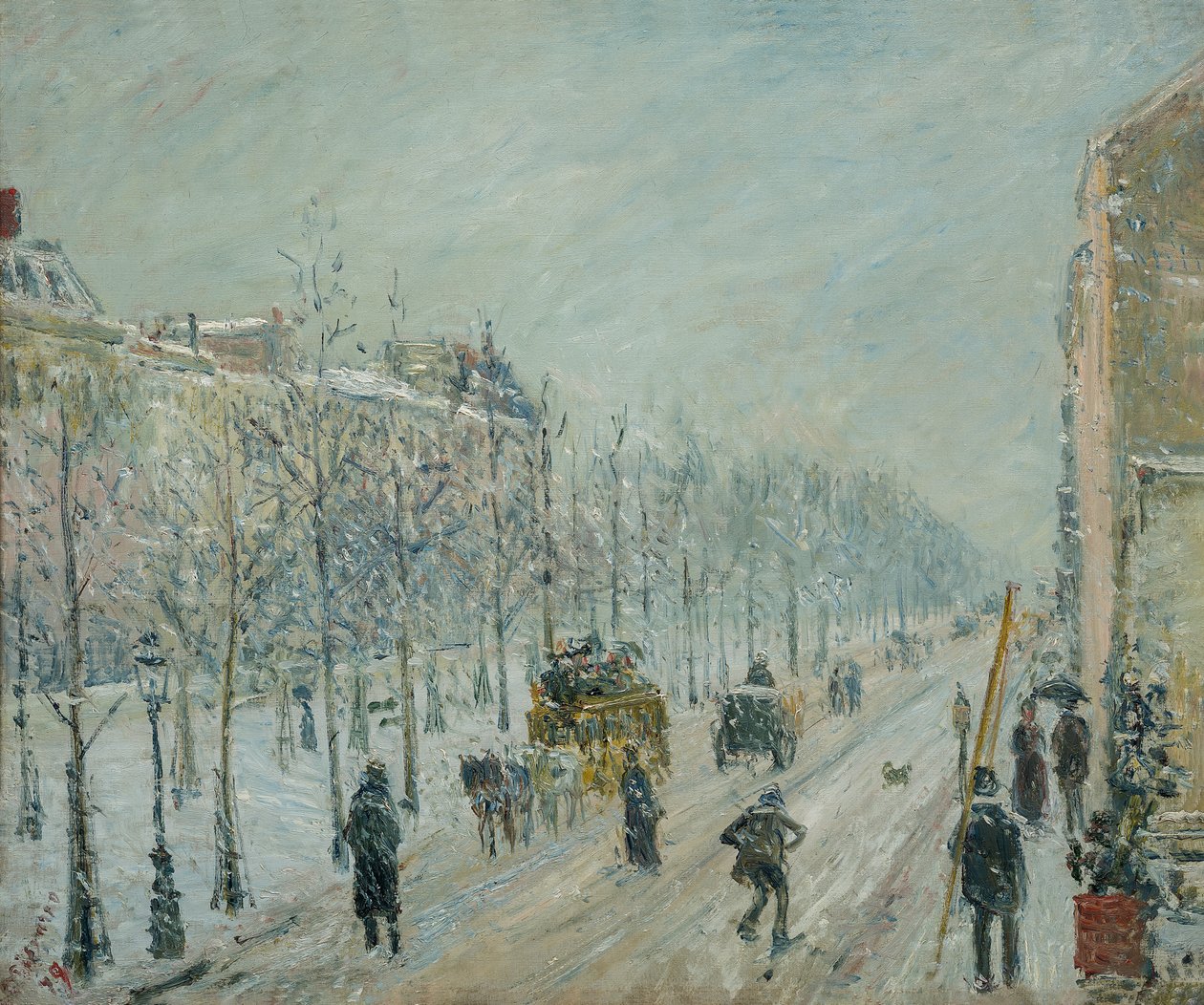 法语: Les boulevards extérieurs.雨水的影响
丹麦语: De ydre boulevarder i snevejr 作者 卡米尔·毕沙罗