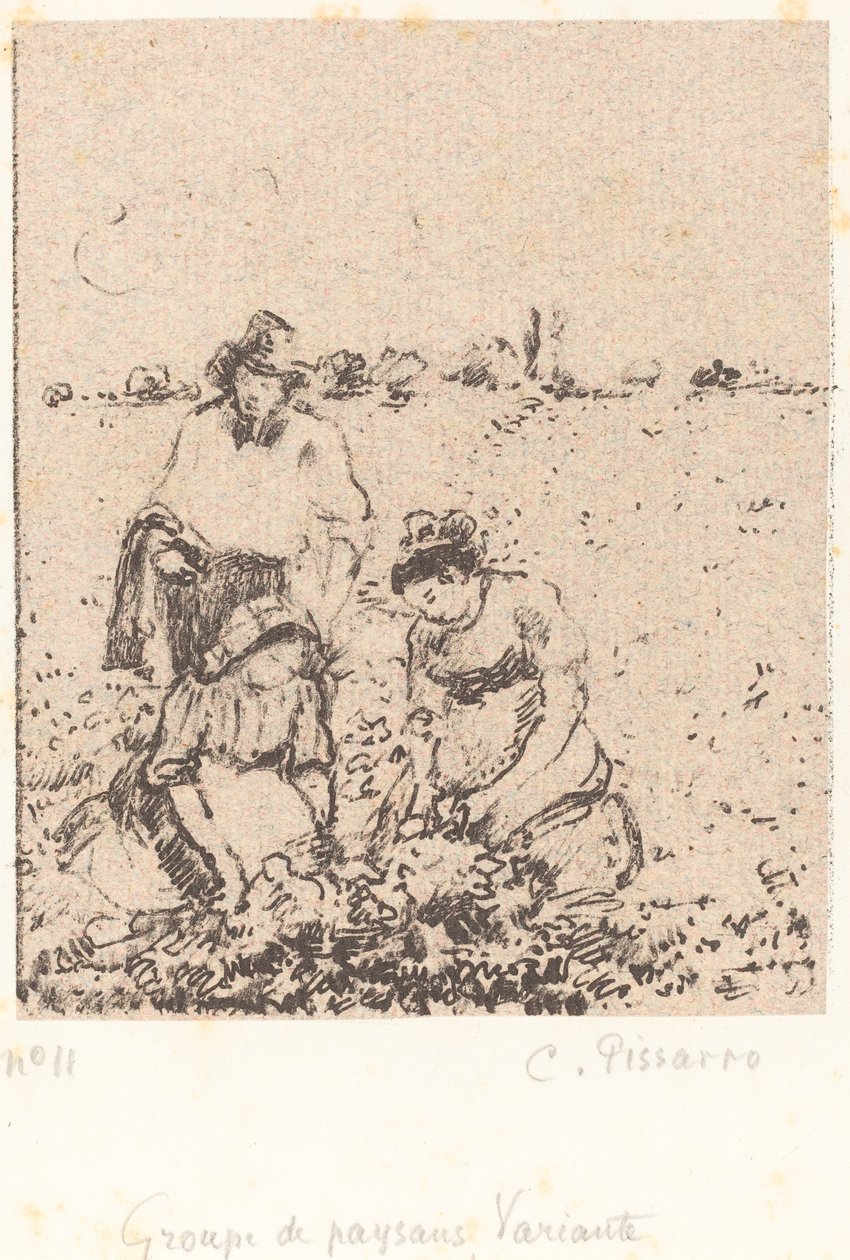 农民团体，约1899年。 作者 卡米尔·毕沙罗