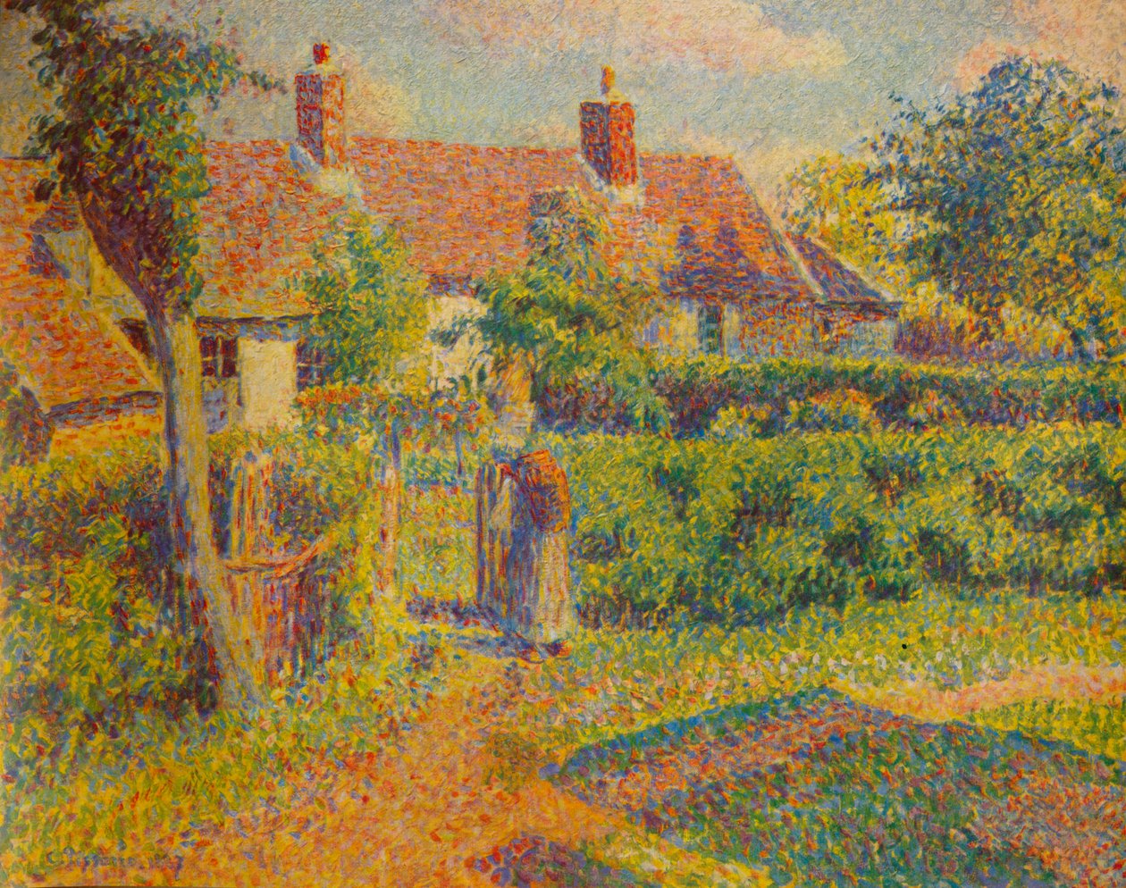 La Chaumiere，1887年，1935年 作者 卡米尔·雅各布·毕沙罗