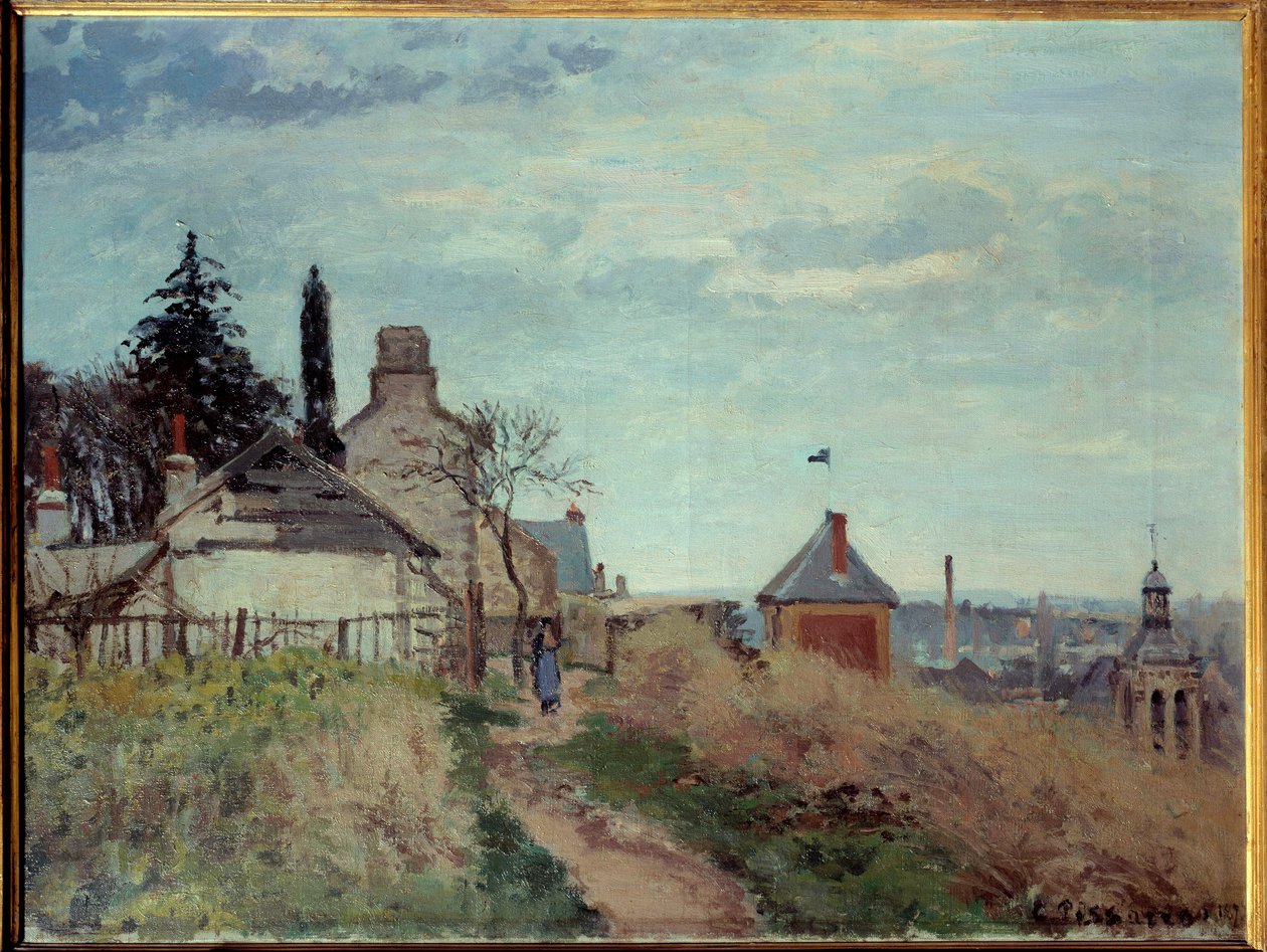 蓬图瓦兹法院大楼 卡米尔·毕沙罗 (Camille Pissarro) (1830-1903) 1872 年作画。 0.4x0.54 m 巴黎，奥赛博物馆 作者 卡米尔·雅各布·毕沙罗