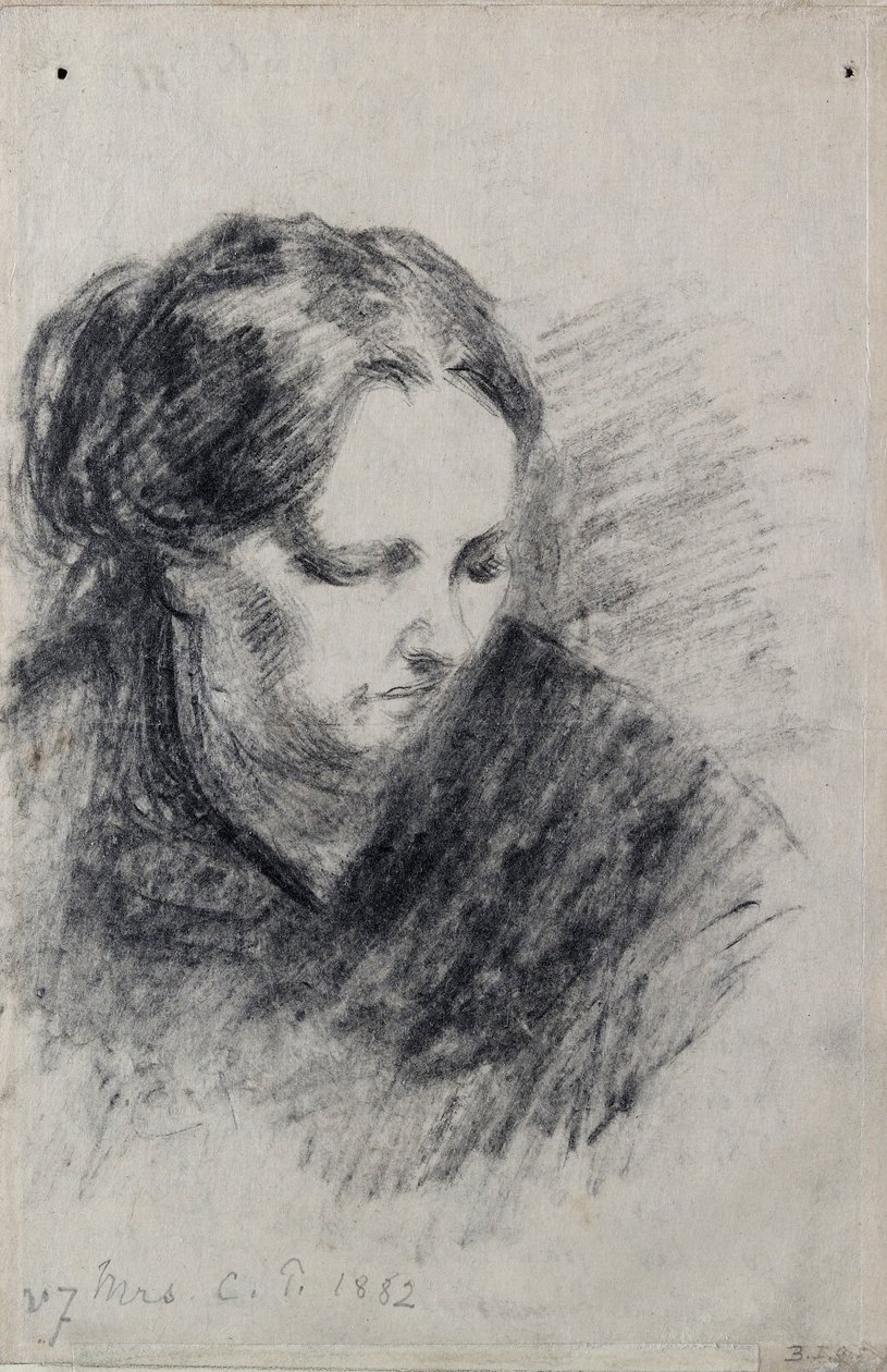 毕沙罗夫人的画像，1882年 作者 卡米尔·毕沙罗