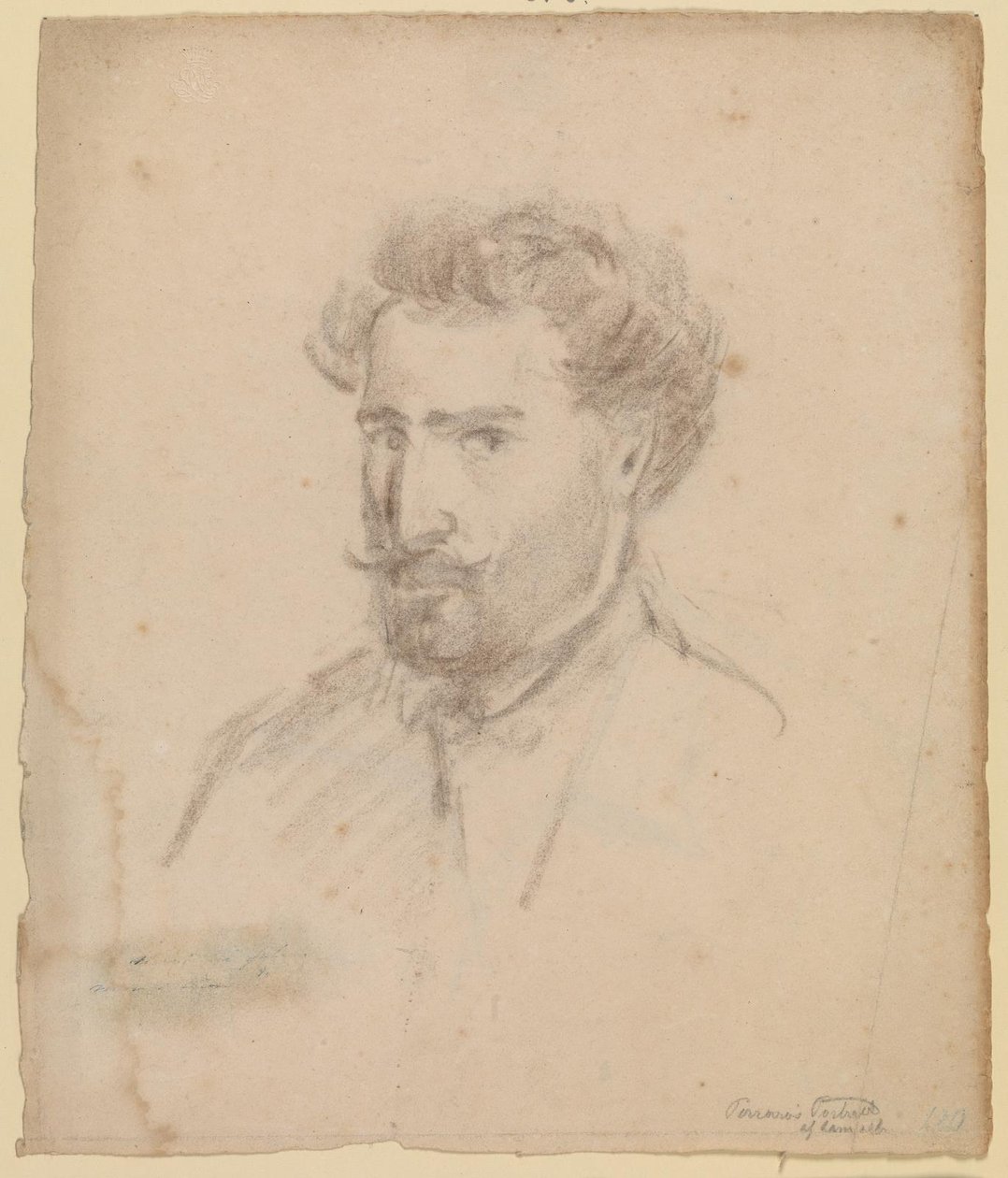 自画像，四分之三侧面向左 (Caracas (?) 1853/54) 作者 卡米尔·毕沙罗
