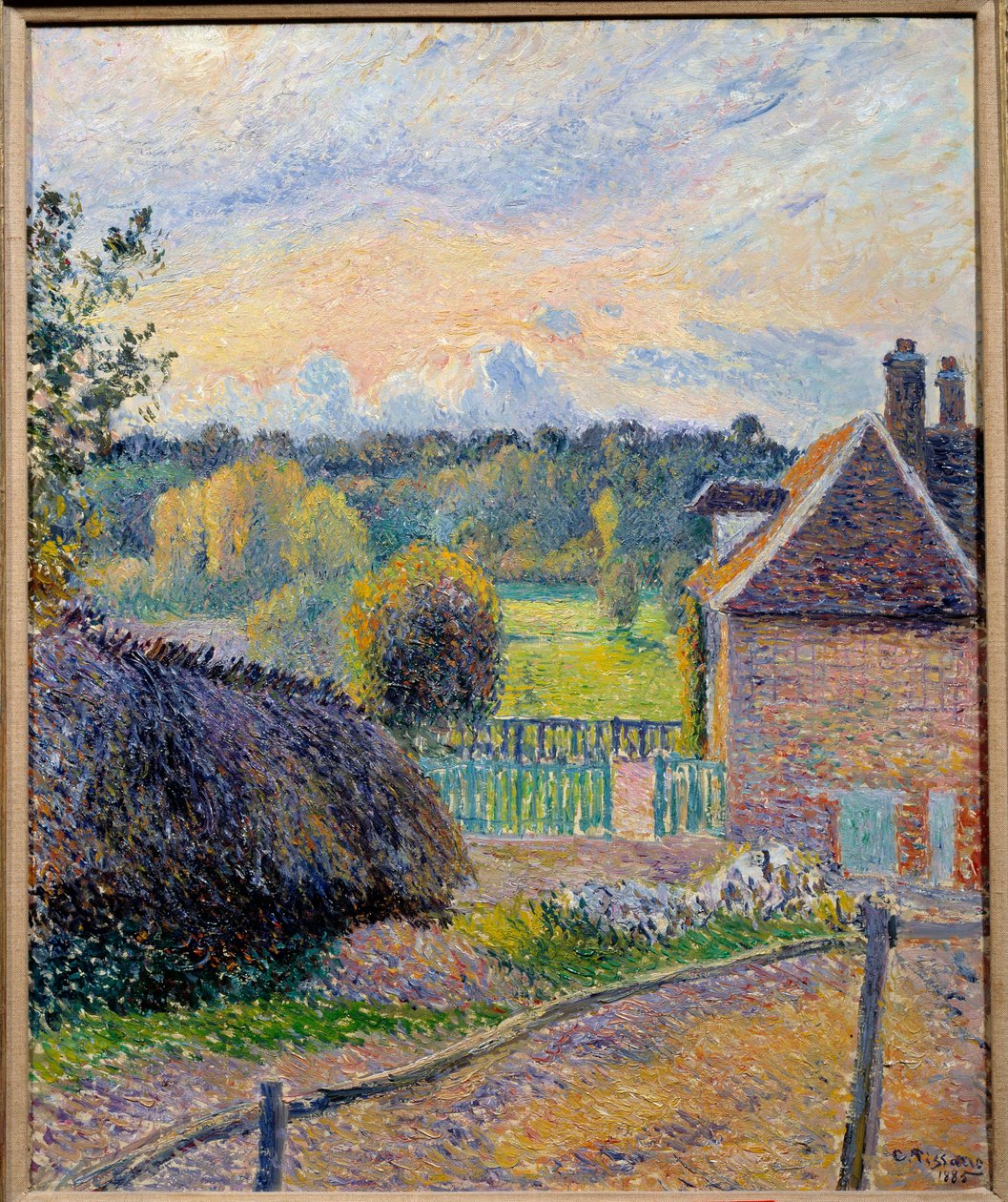 Camille Pissarro (1830-1903) 1885 年格勒诺布尔美术博物馆的画作《疯狂之屋》 作者 卡米尔·雅各布·毕沙罗