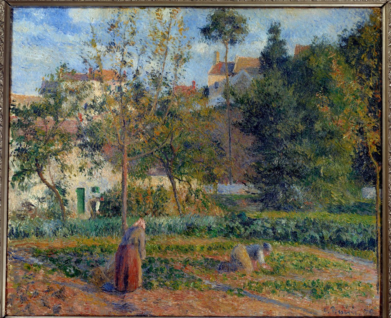 Vegetable garden at the Hermitage, Pontoise Painting by Camille Pissarro (1830-1903) 1879 Sun. 0,55x0,65 m Paris, musee d