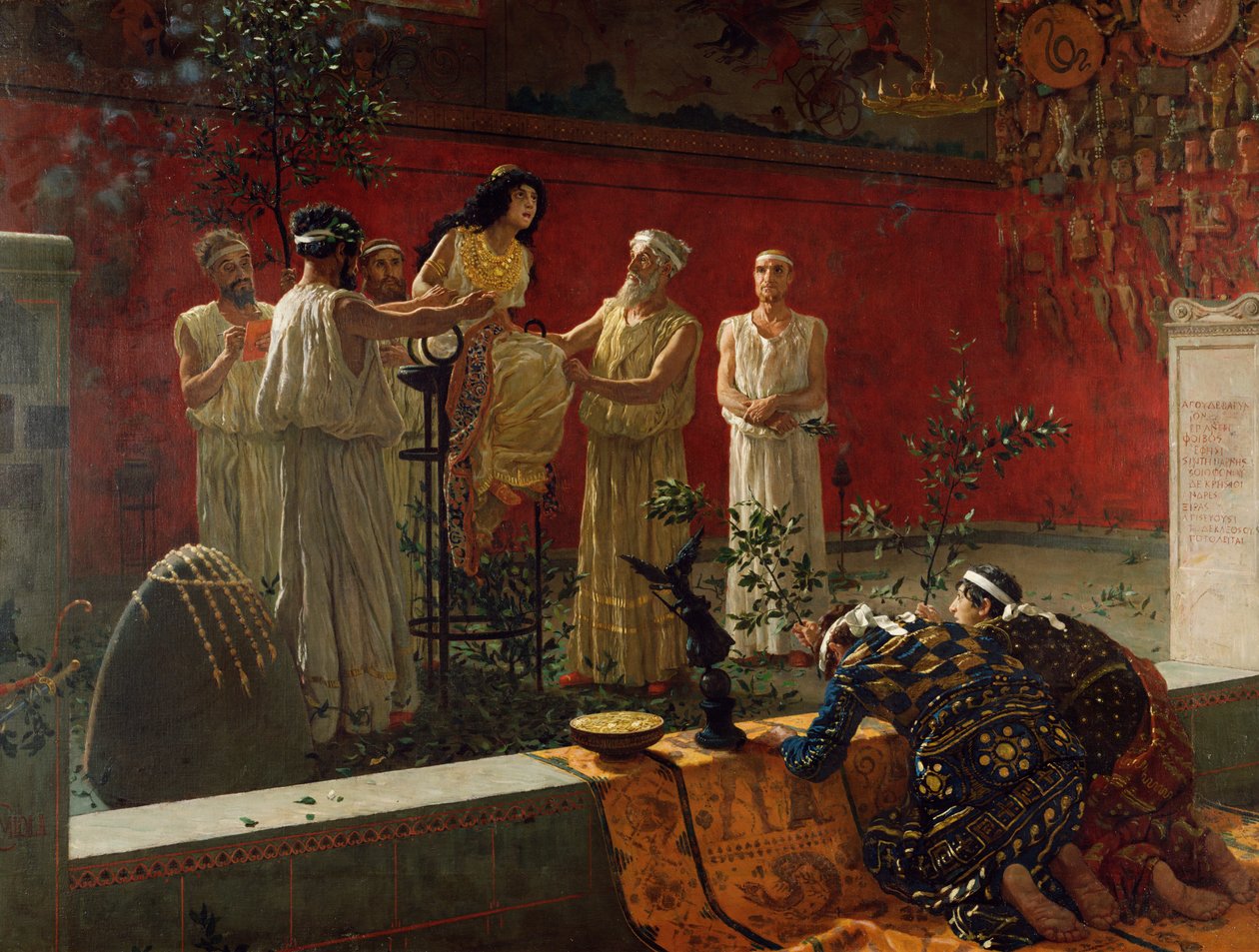甲骨文，1880年 作者 卡米洛·米奥拉（Camillo Miola）