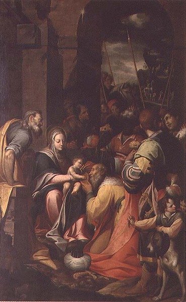 贤士的崇拜 作者 卡米洛·普罗卡西尼（Camillo Procaccini）