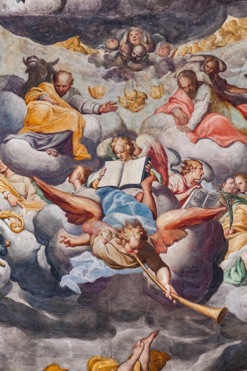 天使奏乐，最后的审判细节（壁画） 作者 卡米洛·普罗卡西尼（Camillo Procaccini）