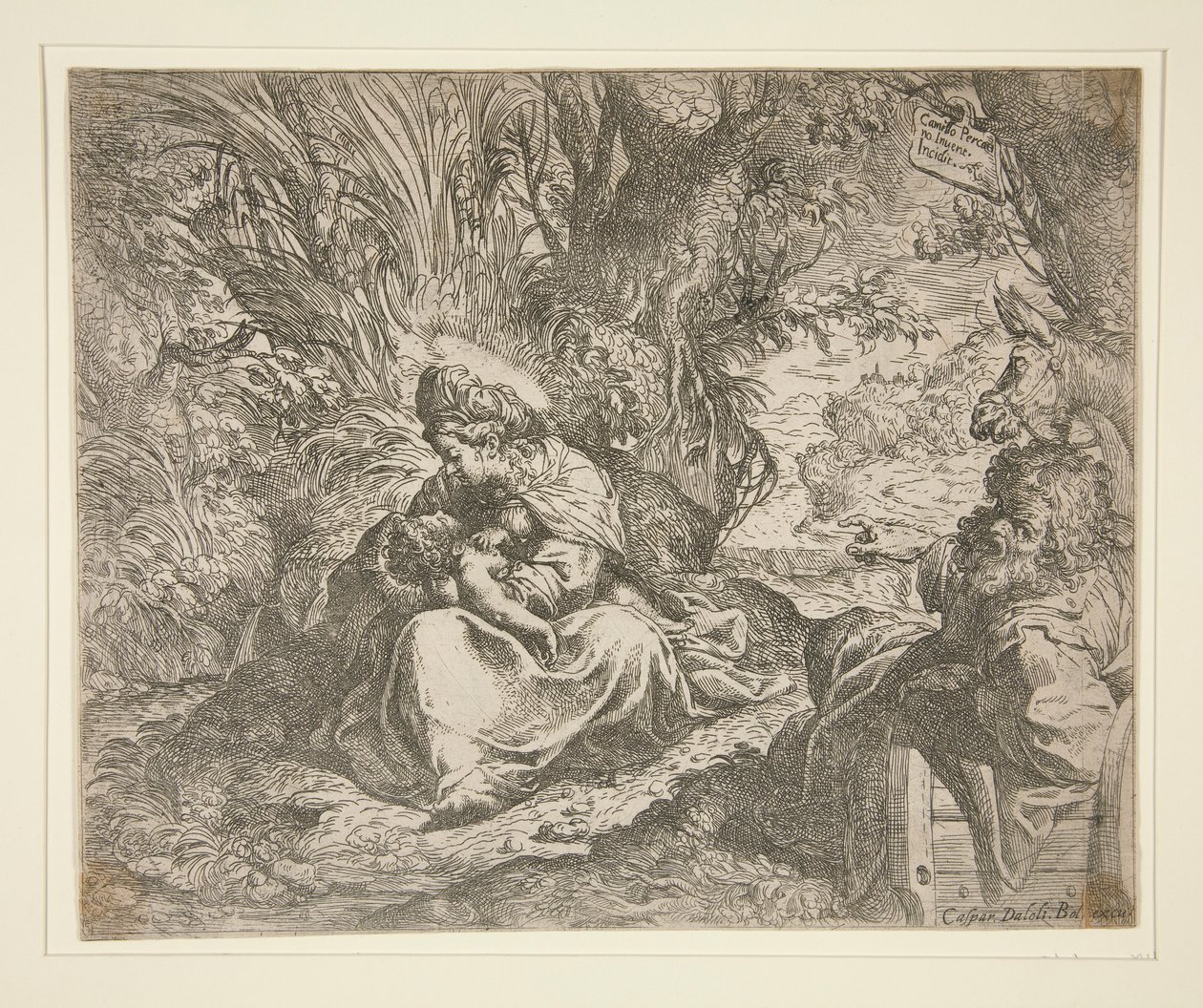 在飞往埃及的航班上休息 作者 卡米洛·普罗卡西尼（Camillo Procaccini）