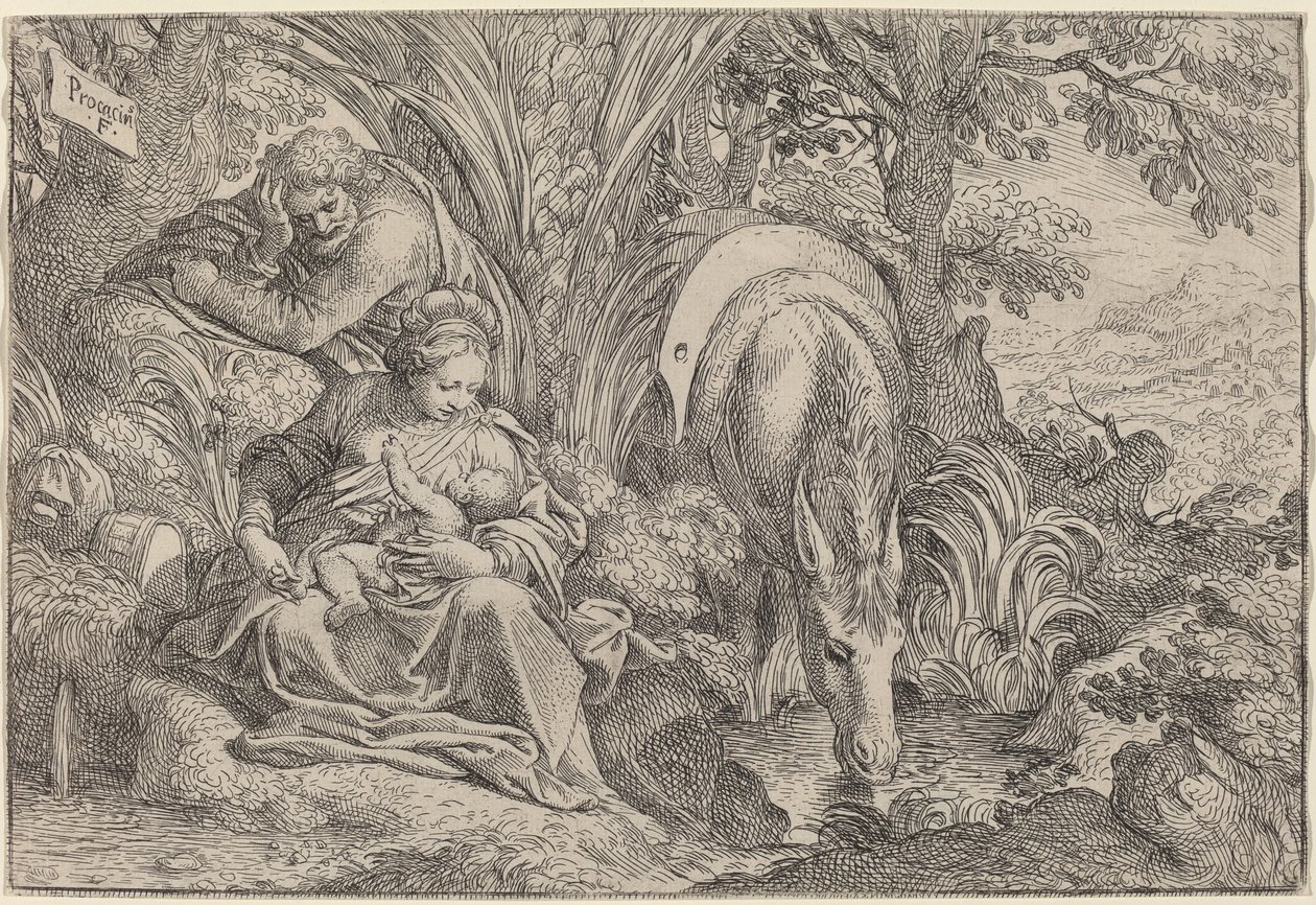 逃往埃及的其余部分 作者 卡米洛·普罗卡西尼（Camillo Procaccini）