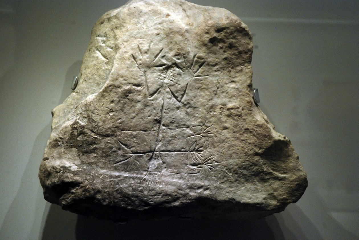 Arad雕刻神Tamuz，c.3000-2650 BC 作者 迦南石