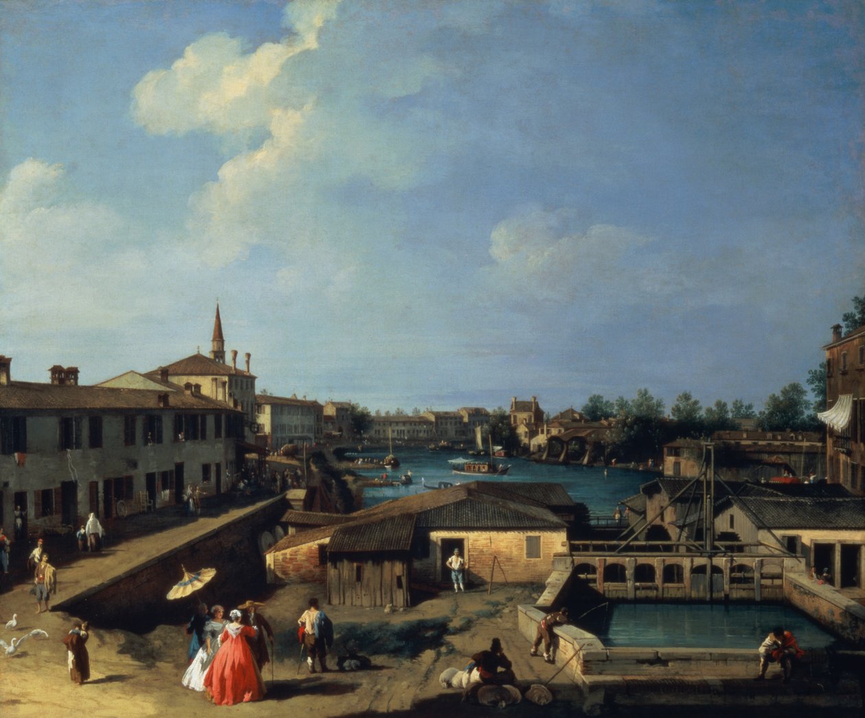 布伦塔上的Dolo 作者 乔瓦尼·安东尼奥运河（Canaletto）