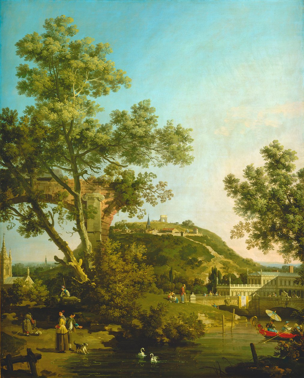 英国风景随想曲与宫殿，1754年 作者 乔瓦尼·安东尼奥运河（Canaletto）